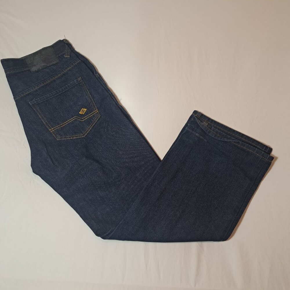 Enyce Dark‎ Wash Loose Straight Wide Leg Jeans Mens size 32x32